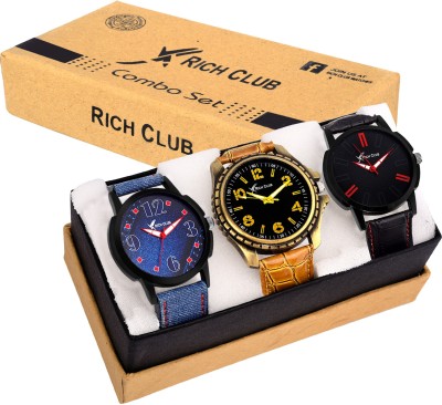 Rich Club Collection Of 3 Boys/Mens Watch  - For Men   Watches  (Rich Club)