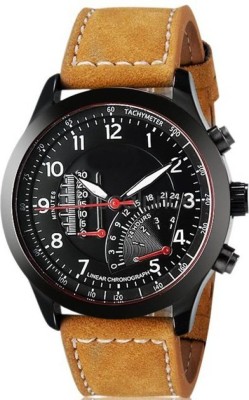 AD GLOBAL Stylish And Attractive Brown Leather C143 Watch  - For Men   Watches  (AD GLOBAL)