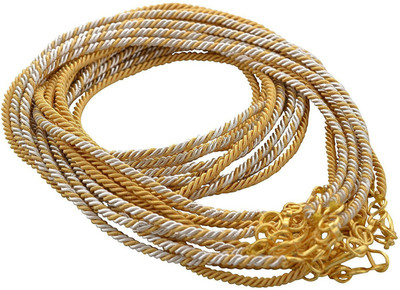

GOELX Necklace Chain Metal Connecting Dori (Silver and Gold, 10 Pieces)Necklace Chain Metal Connecting Dori (Silver and Gold, 10 Pieces)