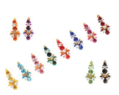 

Instabuyz Fancy bindi Forehead Multicolor Bindis(Medium)