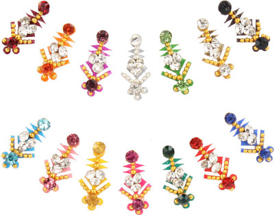 

Instabuyz fancy bindi Forhead Multicolor Bindis(Medium)