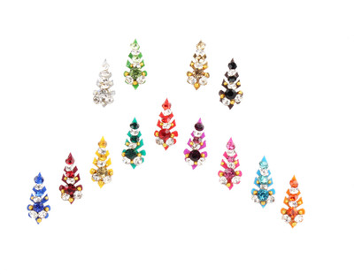 

Instabuyz Fancy bindi Forehead Multicolor Bindis(Medium)