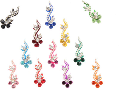 

instabuyz Daily occasion Forehead Multicolor Bindis(long bindi)