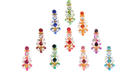 

Instabuyz Traditional bindi Forehead Multicolor Bindis(Long)