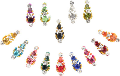 

Instabuyz Fancy Forehead Multicolor Bindis(Medium)