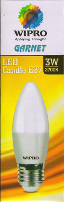 

Wipro 3 W Candle E27 LED Bulb(Yellow)