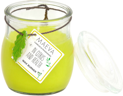 

MAEVA 10 OZ JAR CANDLE Candle(Yellow, Pack of 1)