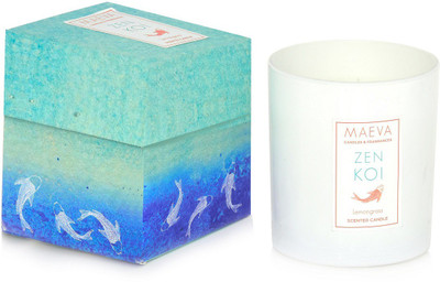 

MAEVA SPA WHITE GLASS Candle(White, Pack of 1)