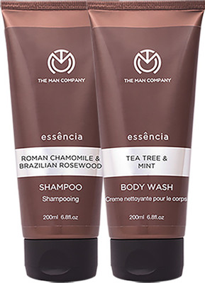 

The Man Company Roman Chamomile and Brazilian Rosewood Anti Dandruff Shampoo (200 ml) & Tea Tree and Mint Body Wash (200 ml) Premium Combo(Set of 2)