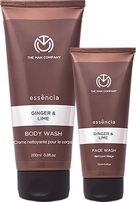

The Man Company Premium Ginger & Lime Face Wash (100ml) and Body Wash (200ml) combo(Set of 2)