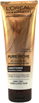 

L'Oreal Paris Imported Pure Riche Nourishing & Taming Conditioner (No Sulphates Nurishing System)(250 ml)