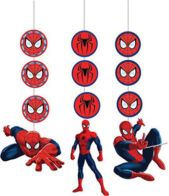 

PARTY PROPZ Multicolor SPIDER MAN BIRTHDAY DECORATION/ STRING HANGING SET OF 3 PCS/ SPIDER MAN PARTY SUPPLIES - 3 g
