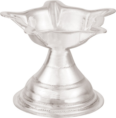 

Osasbazaar Puja Temple 97% Pure BIS Hallmarked Silver Table Diya(Height: 1.5 inch)