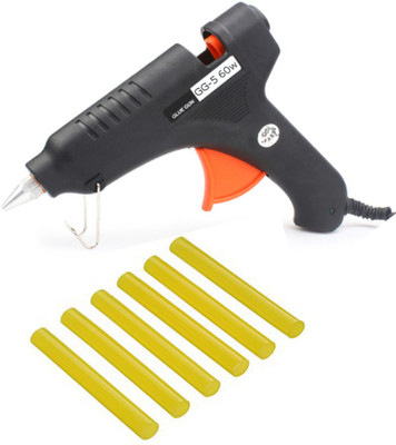 

glun 60W professional With 6 yellow Sticks Standard Temperature Corded Glue Gun(11 mm)