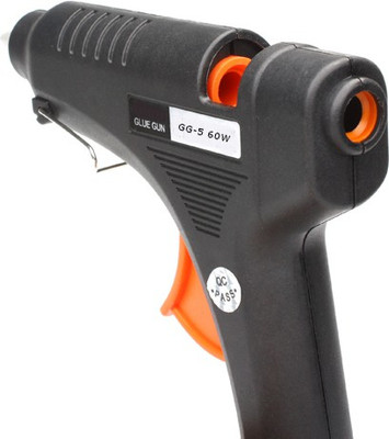 

glun Black 60 Watt Professional Gun With 9 Sticks Standard Temperature Corded Glue Gun(11 mm)