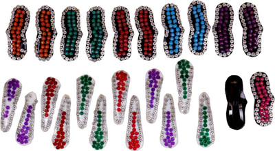 

abhi Traditional Hair Clips Tic Tac Clip(Multicolor)