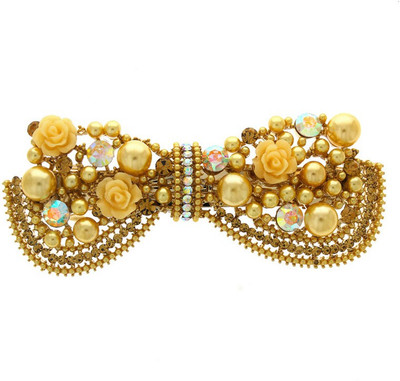 

Anuradha Art Jewellery Simple & Stylish Back Pin(Gold)