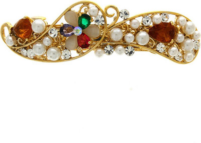 

Anuradha Art Jewellery Simple & Stylish Back Pin(Multicolor)