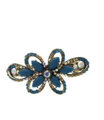 

Anuradha Art Jewellery Simple & Stylish Back Pin(Blue)