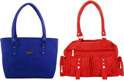 

Vera Stayle Hand-held Bag(Blue, Red)