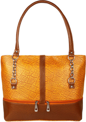 

Devanshi Art Shoulder Bag(Yellow, Brown), Brown;yellow