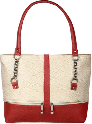 

Shankey Collection Shoulder Bag(Red, Beige), Beige;red
