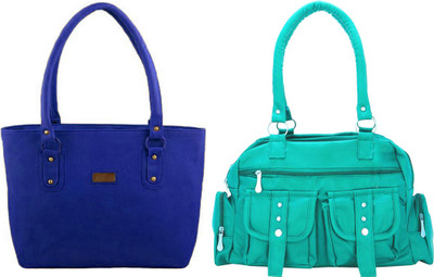 

Vera Stayle Hand-held Bag(Blue, Green)