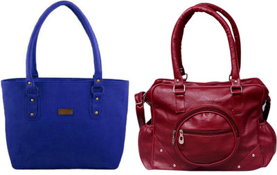 

Vera Stayle Hand-held Bag(Blue, Maroon)