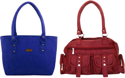 

Vera Stayle Hand-held Bag(Blue, Maroon)