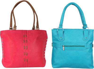 

Vera Stayle Hand-held Bag(Pink, Blue), Blue;pink
