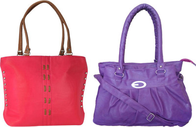 

Vera Stayle Hand-held Bag(Pink, Purple)