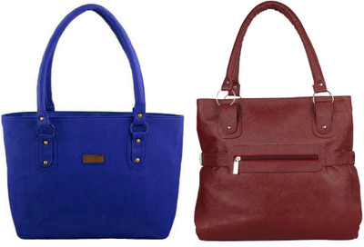 

Vera Stayle Hand-held Bag(Blue, Maroon)
