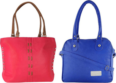 

Vera Stayle Hand-held Bag(Pink, Blue), Blue;pink