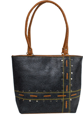 

fashion cops Hand-held Bag(Black)