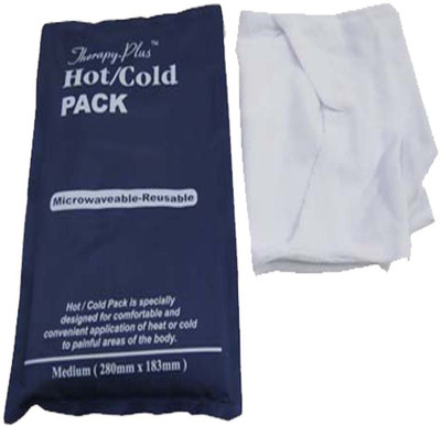 

acco Hot & Cold Gel Pack (Microwaveable) with Towel Cover (Contour)(23*7) Hot & Cold Packs Pack(Blue, White)