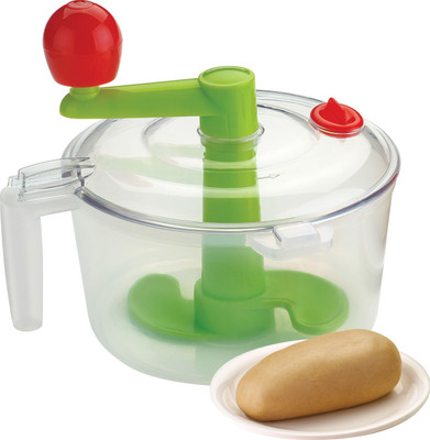 

Nestwell 2 in 1 Aata maker with Vegetable Cutter Plastic Detachable Dough Maker(Multicolor)