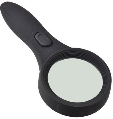 

Billionbag 6 LED Light 60mm Lens Electric 4x Reading Magnifier(Black)