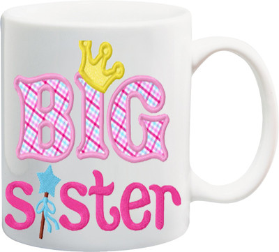 

ME&YOU Raksha Bandhan Gift for behan; Big Sister Printed Ceramic Mug(325 ml), Multicolor