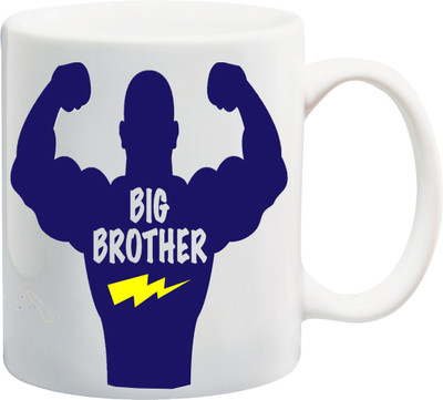 

ME&YOU Raksha Bandhan Gifts For Bhai/ Bhaiya/ Bro; Big Brother Printed Ceramic Mug(325 ml), Multicolor