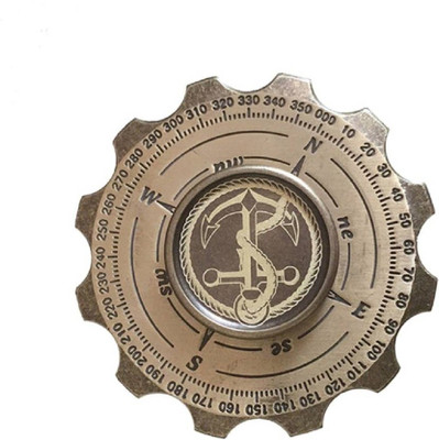 

Krypton Direction COMPASS Thick Bronze Fidget spinner Fast Spin minimum Time 3 mints Cool look in Pocket or Office Table(Multicolor)