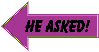 

Shop Online "He Asked" Photo Booth Borad Photo Booth Board(Party)