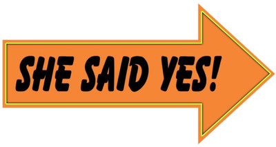 

Shop Online "She Said Yes" Photo Booth Board(Party)