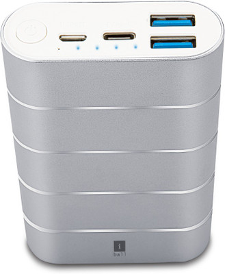 

Iball 7500 mAh Power Bank (PB-7503C, PB-7503C ZooooooP Type C- 2.4A Dual USB Fast Charging -Gold-Free USB C Cable 7500 mAh (Gold, Lithium-ion))(Silver, Lithium-ion)