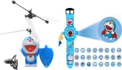 

AM Enterprises RC Doreamon Flyer with Projector Watch for kids(Blue)