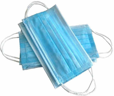 

AEPITO 100pcs 3 PLY Disposable Face Masks Elastic Earloop MASK AND RESPIRATOR Respiratory Exerciser(Pack of 100)