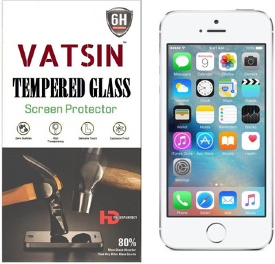 Vatsin Tempered Glass Guard for Apple iPhone 5, Apple iPhone 5s(Pack of 1)