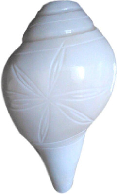 

Divine Temples Vamavarti Flower Design Blowing Shankh Blowing Shankh(White)
