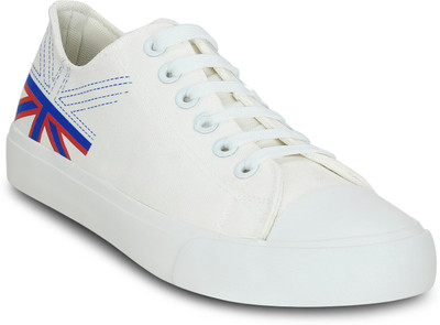 

Kielz White-Lace-Ups-Sneakers Sneakers For Men(White