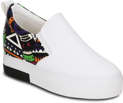 

Get Glamr Slip On Sneakers For Women(White