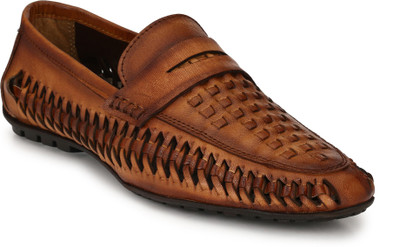 

Peponi Tan Genuine Leather Casual Shoes Corporate Casuals For Men(Tan